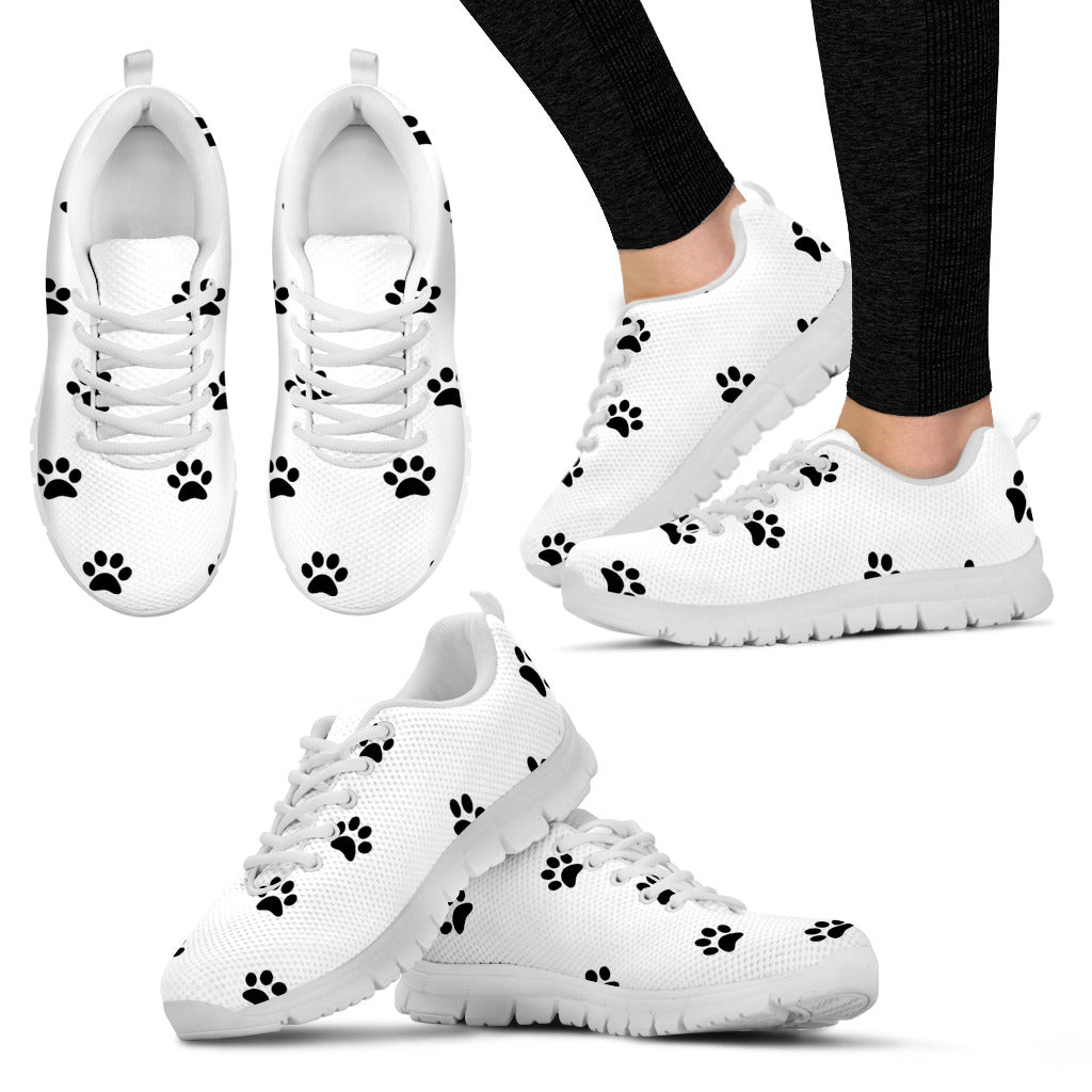 Paw Prints Women's Athletic Sneakers