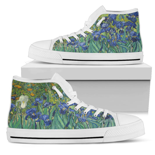 Van Gogh's Irises Women's High Top Sneakers