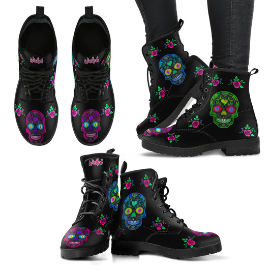 Wicked Skulls Women's Vegan Leather Boots