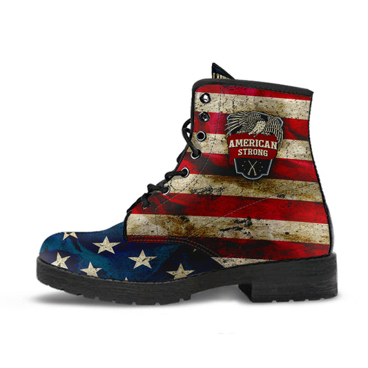 American Strong Distressed Combat Boots