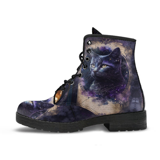 Celestial Cats Vegan Leather Boots