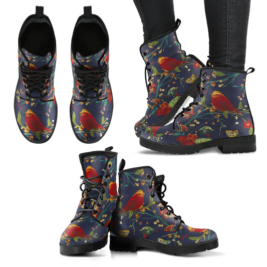 Colorful Bird 5 Handcrafted Women Vegan Leather Boots