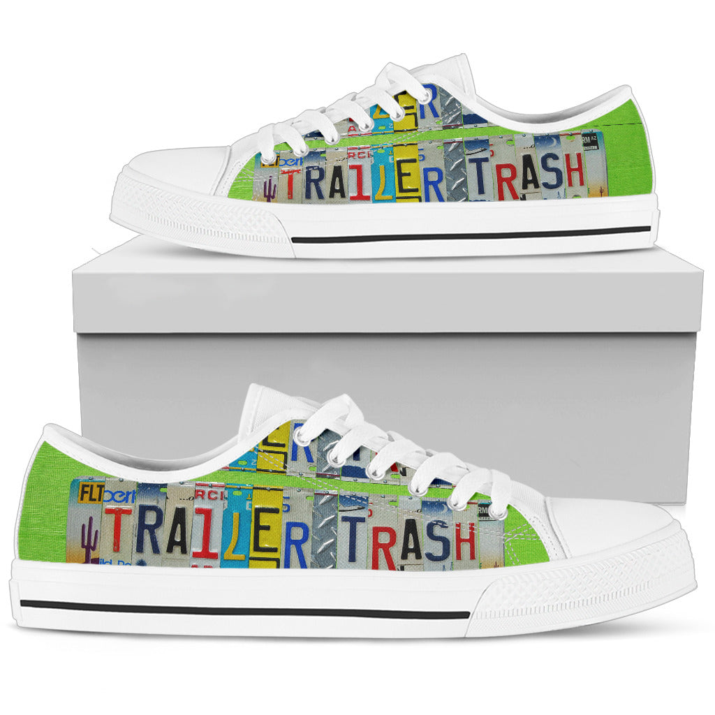 White Trailer Trash Womens Low Top Shoes