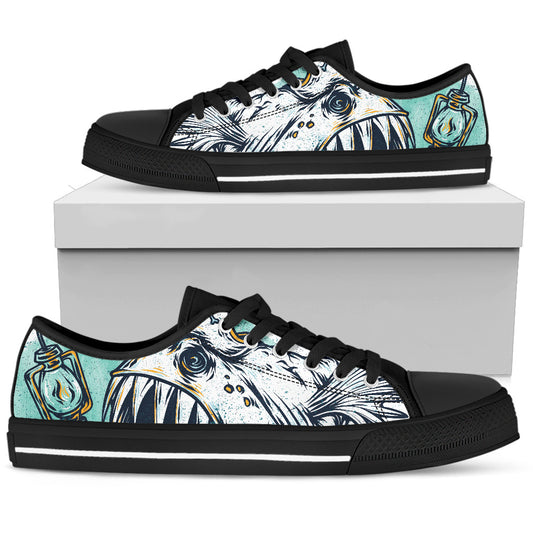 Light Fish Women's Low Top Shoes Animal Sneakers