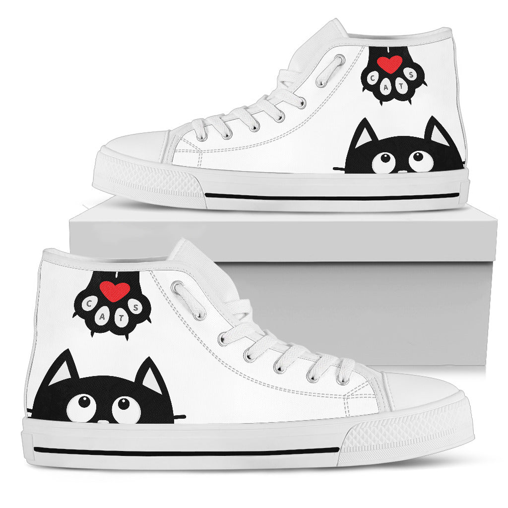 Love Cats and Claws High Top Sneakers