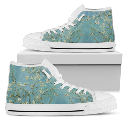 Vintage Van Gogh Almond Blossom High Top Sneakers