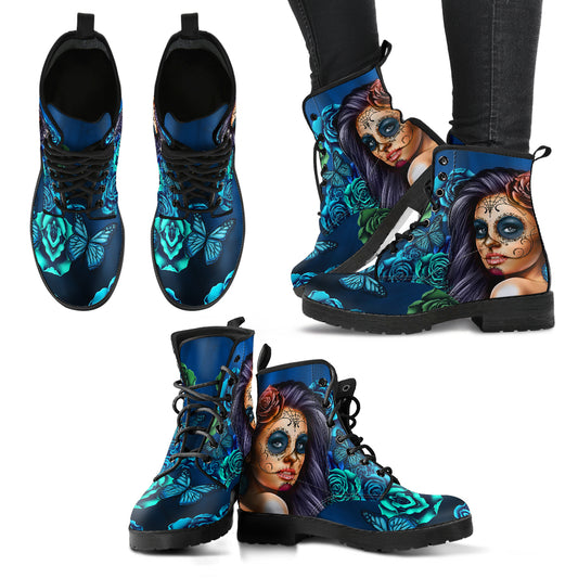 Calavera Turquoise Women's Vegan Leather Boots