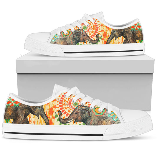 Elephant Women's Low Top Sneakers Shoes
