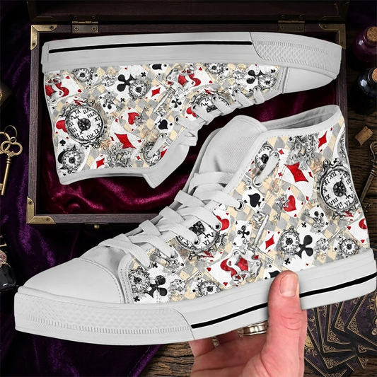 Alice in wonderland Women's High Top Sneakers