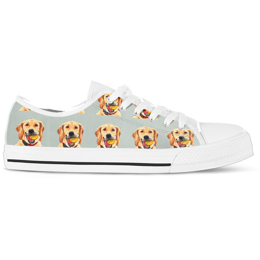 Golden Retriever Women's Low Top Sneakers Sneakers