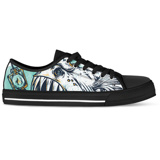 Light Fish Women's Low Top Shoes Animal Sneakers