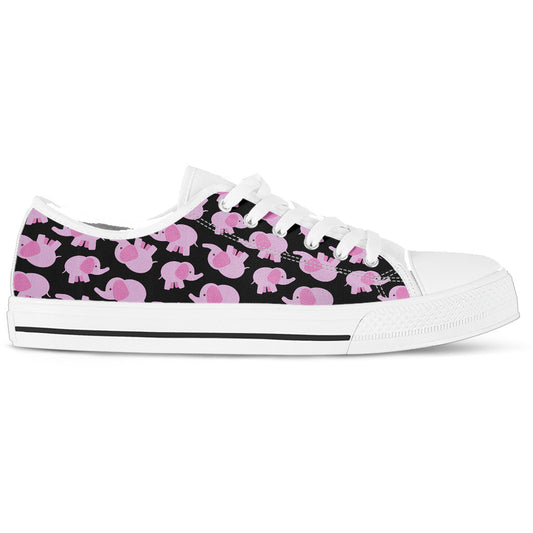 Elephant Women's Low Top Shoes Animal Sneakers