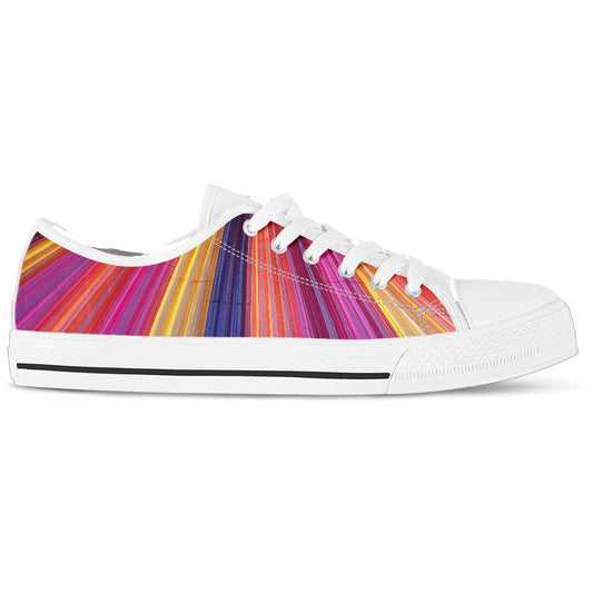 Rainbow Delight White Women's Sneakers