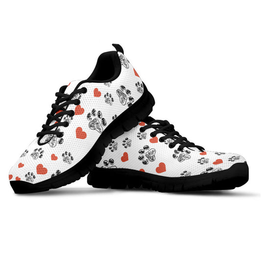 Paws and Hearts Women's Athletic Sneakers