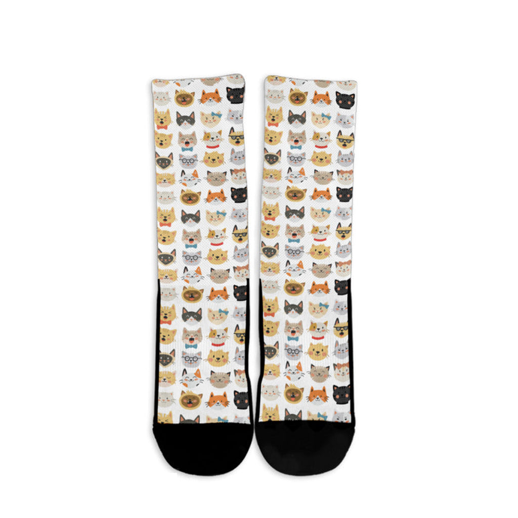 Feline Funny Face Women's Socks