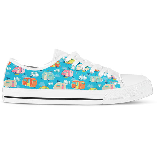 Cute Camper Womens Low Top White Shoes