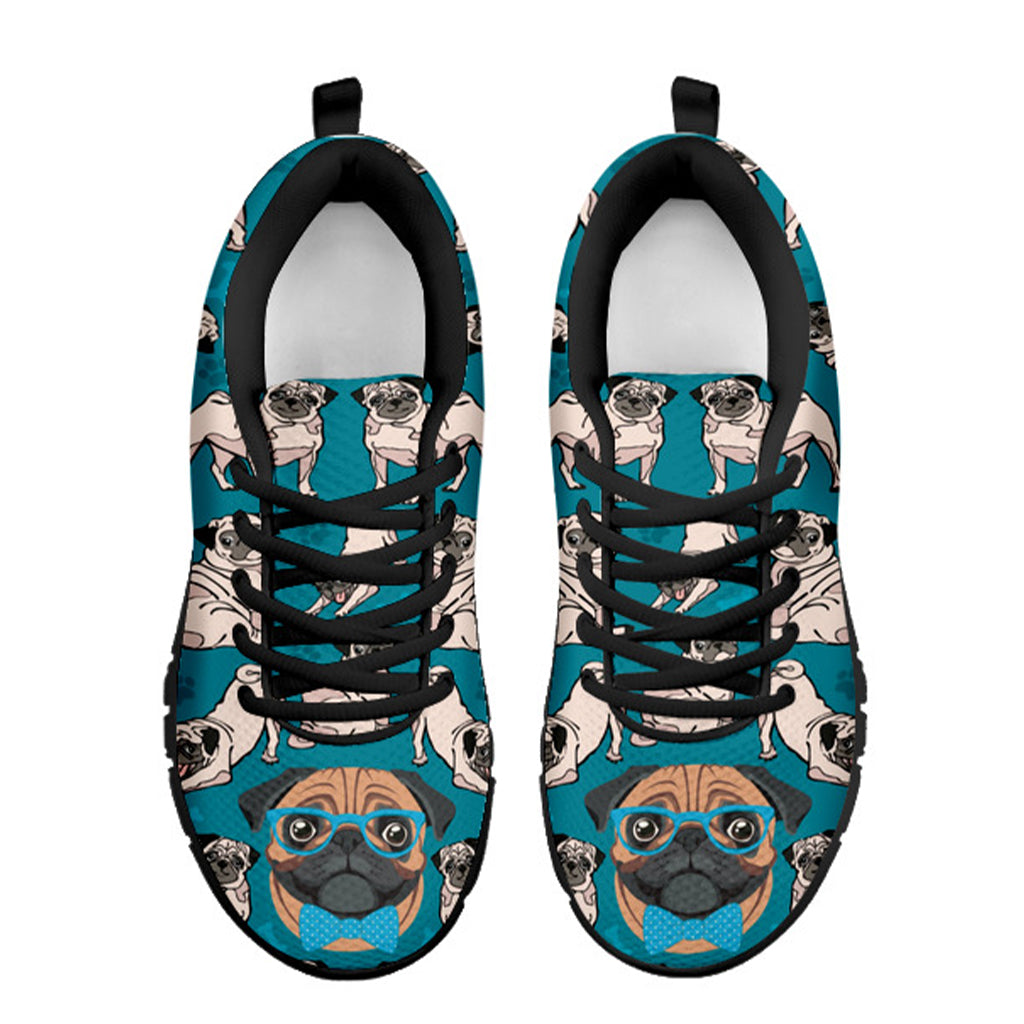 Love Pug Life Women's Athletic Sneakers
