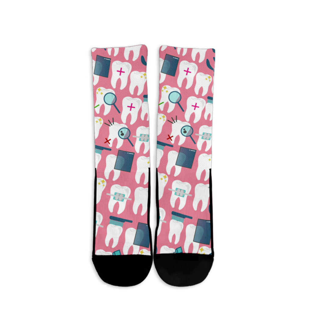 Dental Hygienist Socks in Pink