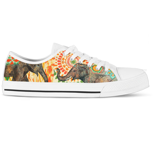Elephant Women's Low Top Sneakers Shoes