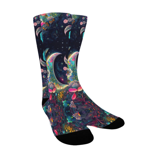 sleepy garden women's crew socks – Sole Design Studio