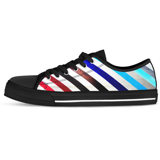 Lined Up Women's Low Top Sneakers in Black