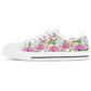 Watercolor Floral Women's Low Top Shoes