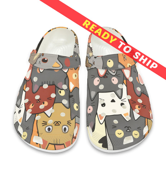Cats and More Cats Women's Clogs - READY TO SHIP