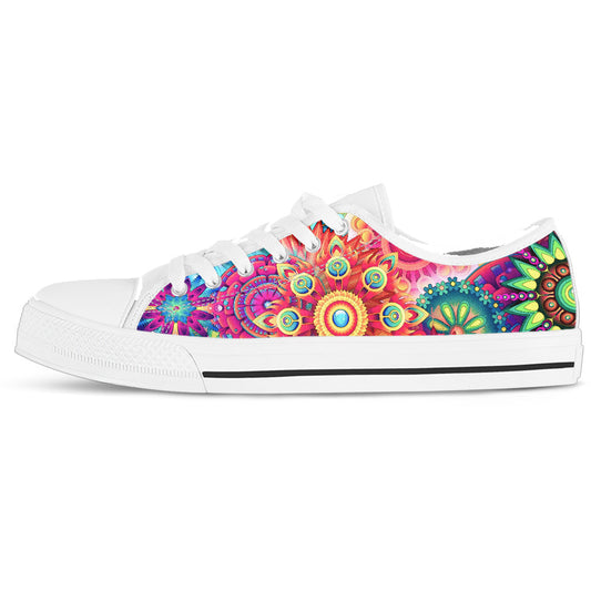 Bursts of Color Women's Low Top Sneakers