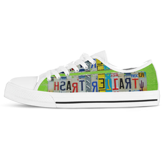 White Trailer Trash Womens Low Top Shoes