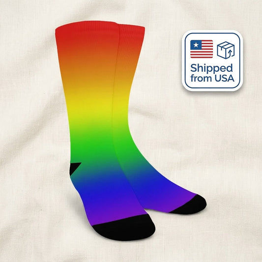 Rainbow Socks - Custom Socks for Women Made in USA