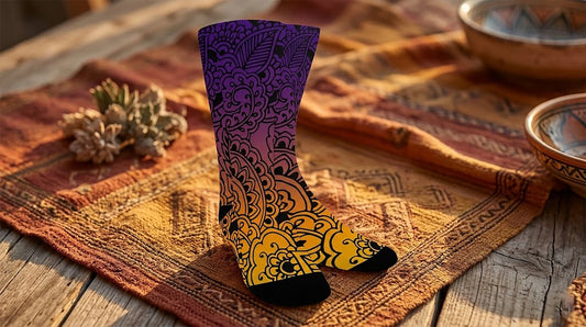 Henna Art Custom Socks - Custom Socks for Women Made in USA