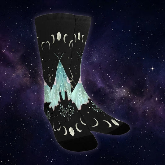 Lunar Moth Socks - Custom Socks for Women Made in USA