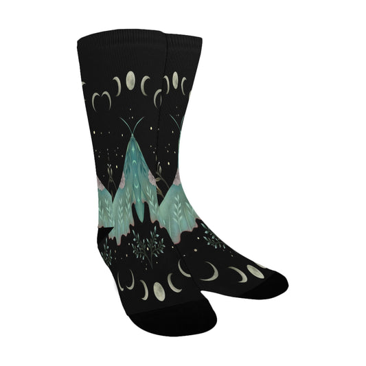 Lunar Moth Socks - Custom Socks for Women Made in USA
