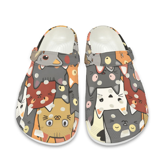 Cats and More Cats Women's Clogs - READY TO SHIP