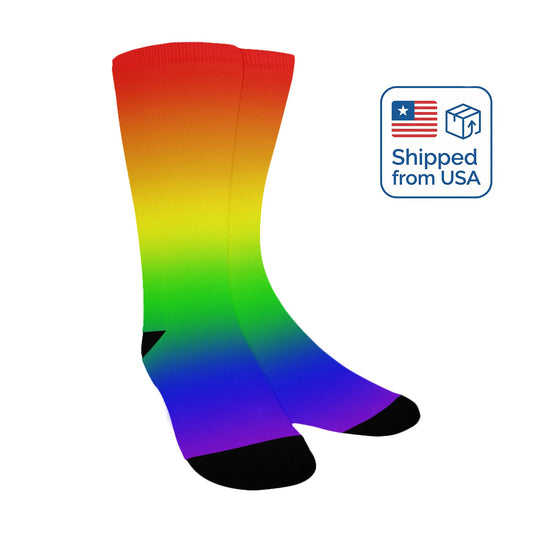 Rainbow Socks - Custom Socks for Women Made in USA