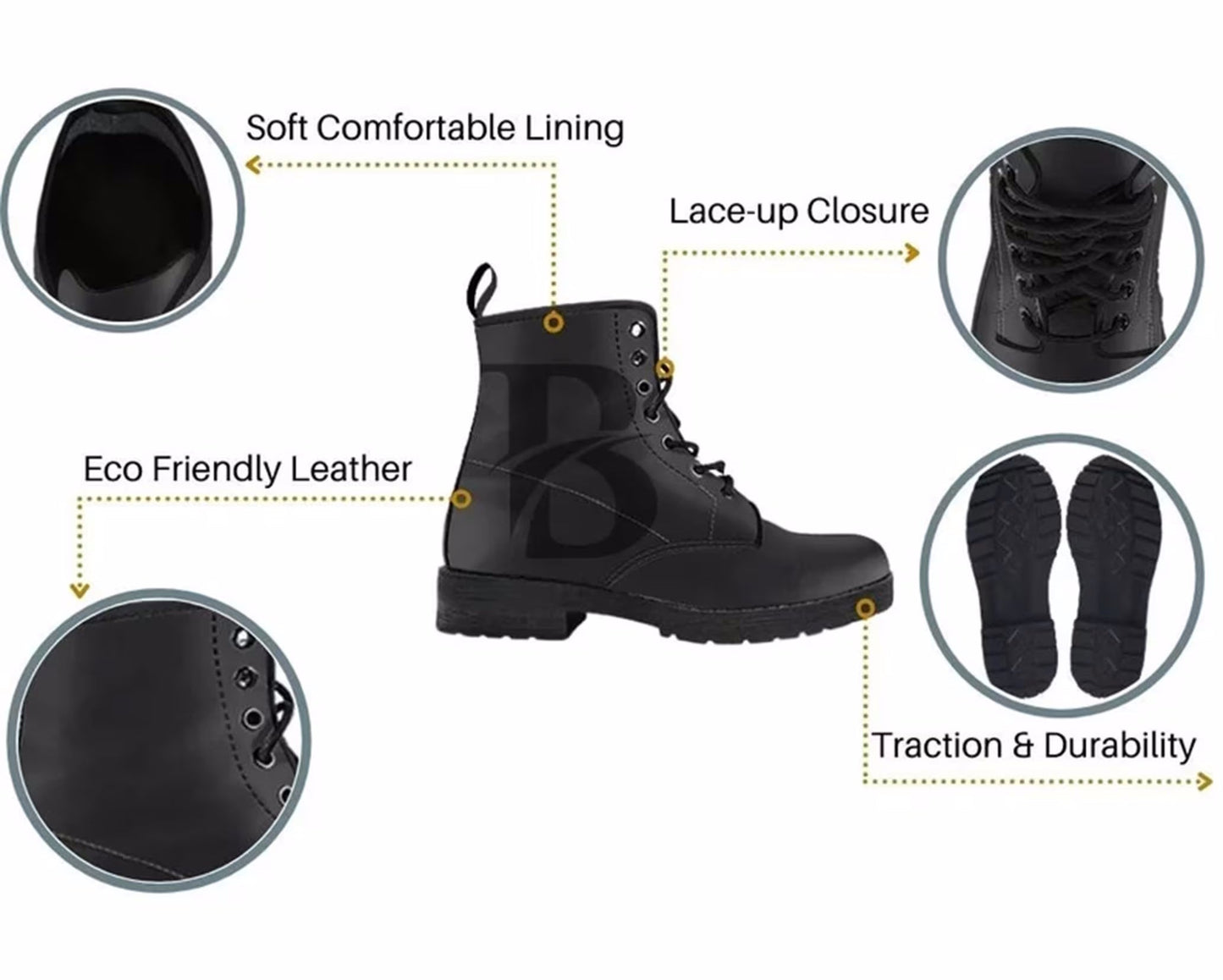 The Walking Dead Negan Women's Vegan Leather Combat Boots