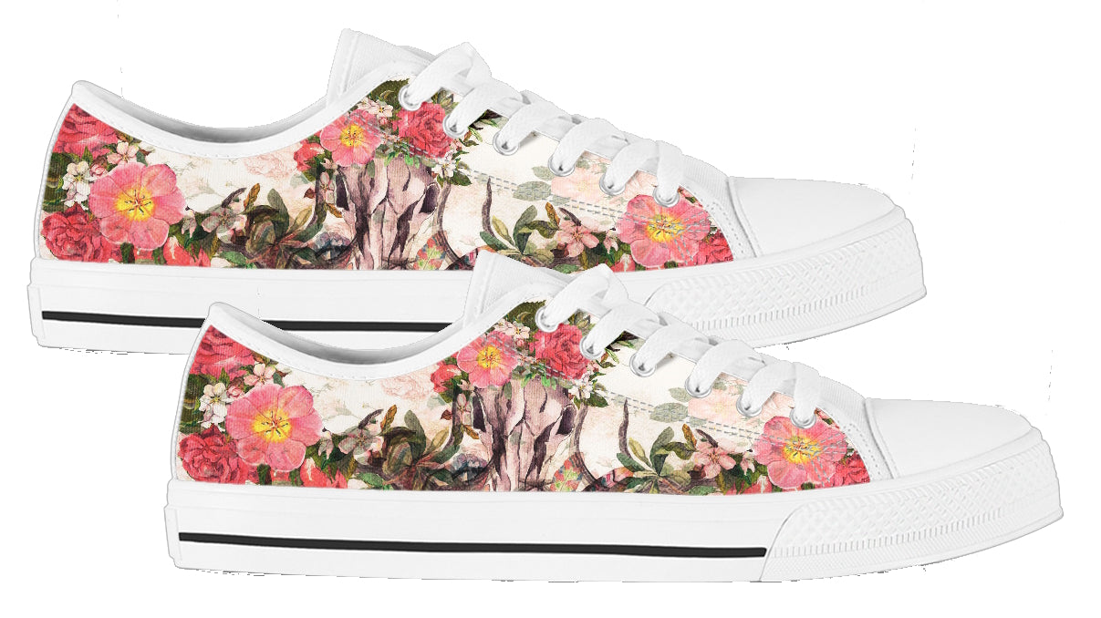 Fantasy Garden Floral Kicks Low Top Shoes