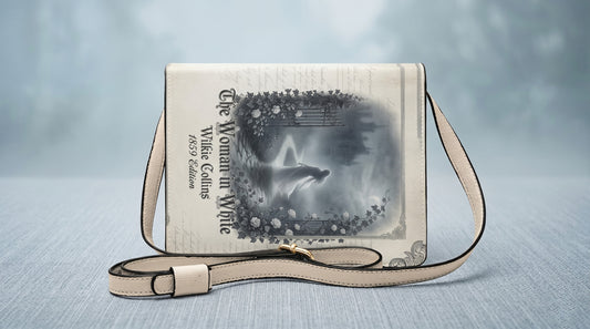 the woman in white wilkie collins victorian mystery book-shaped crossbody bag vegan leather – Sole Design Studio