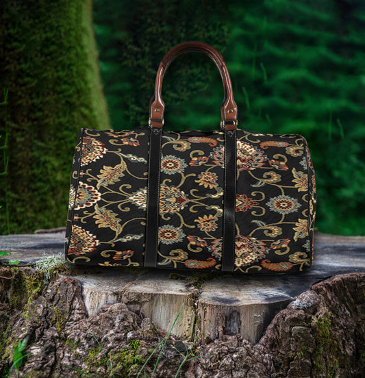 Grandma Old Black Carpet Women's Travel Bag