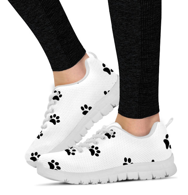 Paw Prints Women's Athletic Sneakers