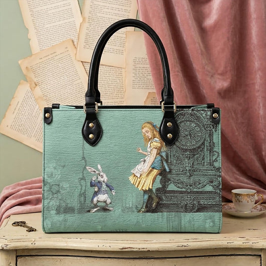 Alice in Wonderland Women's Vegan Leather Handbag