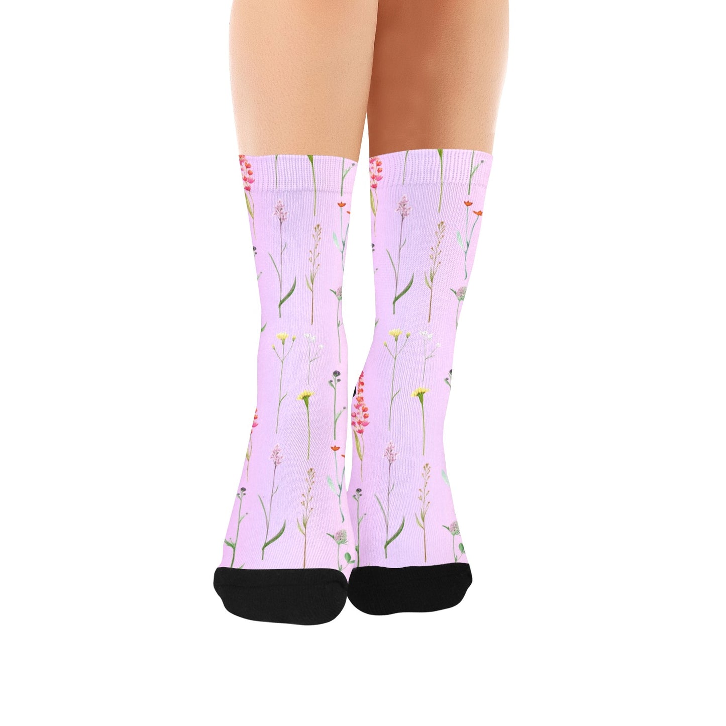 Flower Women Socks - Custom Socks for Women Made in USA