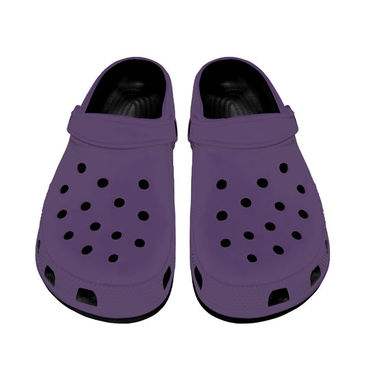 Deep Violet Women's Clogs Black Sole