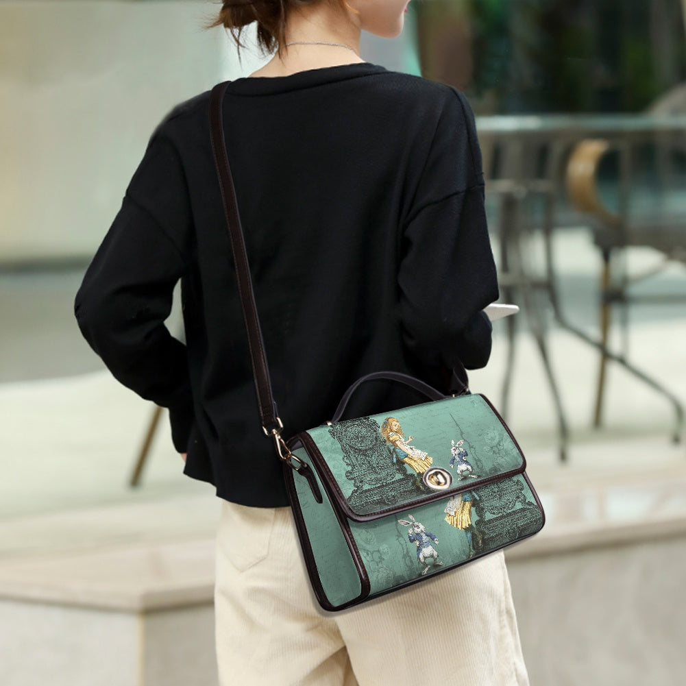alice in wonderland women's vegan leather handbag – Sole Design Studio