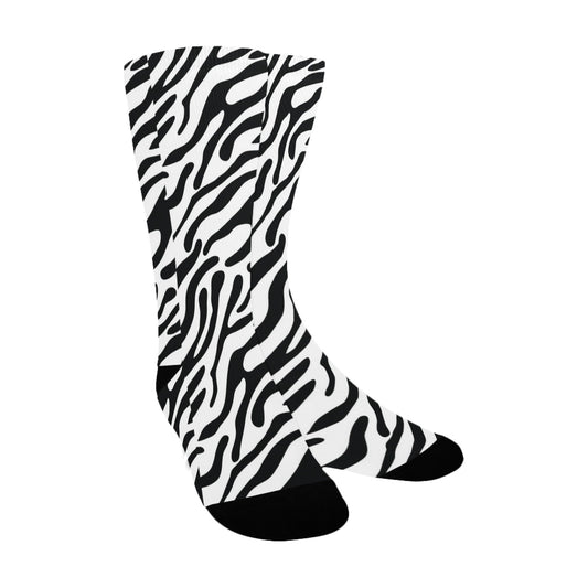 zebra stripe women's crew socks – Sole Design Studio