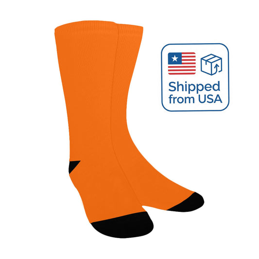 Pacific Orange Socks - Custom Socks for Women Made in USA