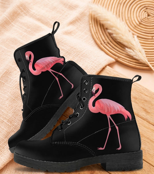 Flamingo Women's Vegan Leather Combat Boots
