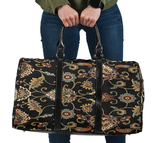 Grandma Old Black Carpet Women's Travel Bag