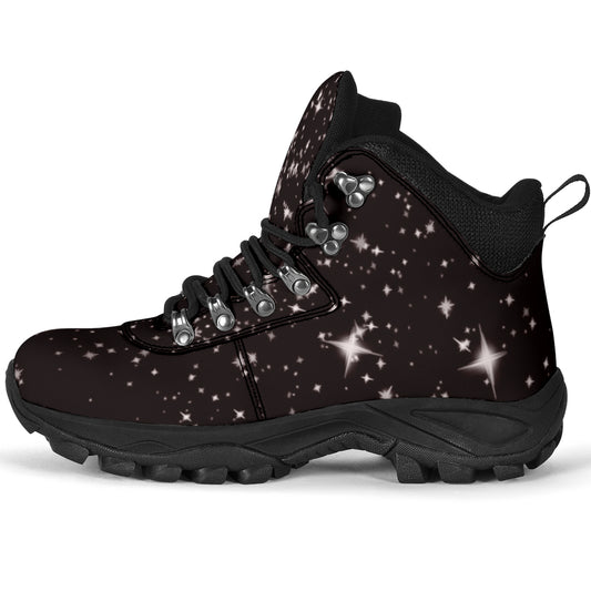 Snow Boots in Black and White Women's Alpine Boots