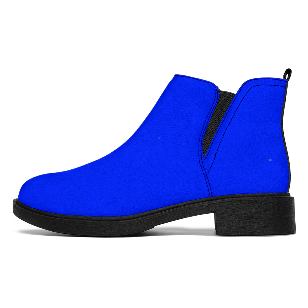 Royal Blue Suede Boots - READY TO SHIP